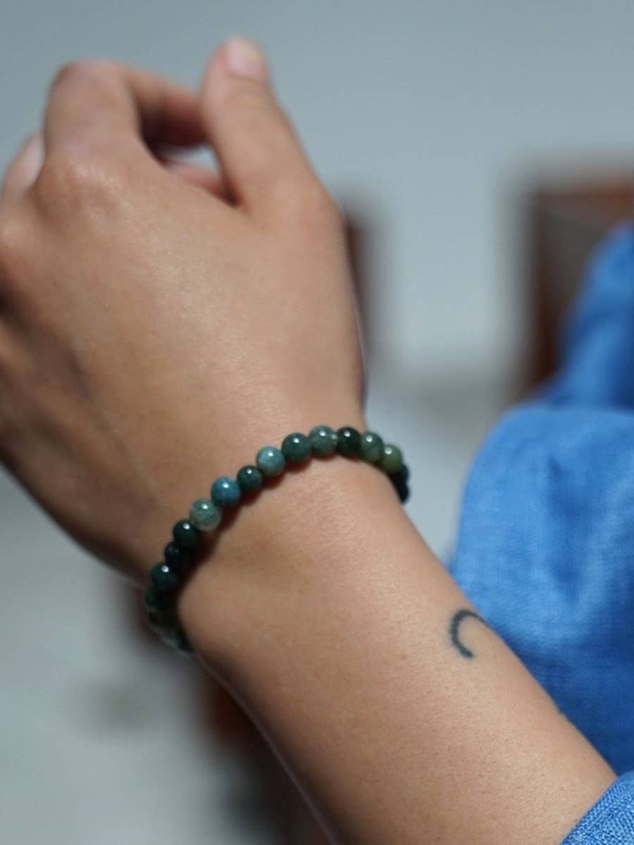 Earth Bracelet - Green Agate