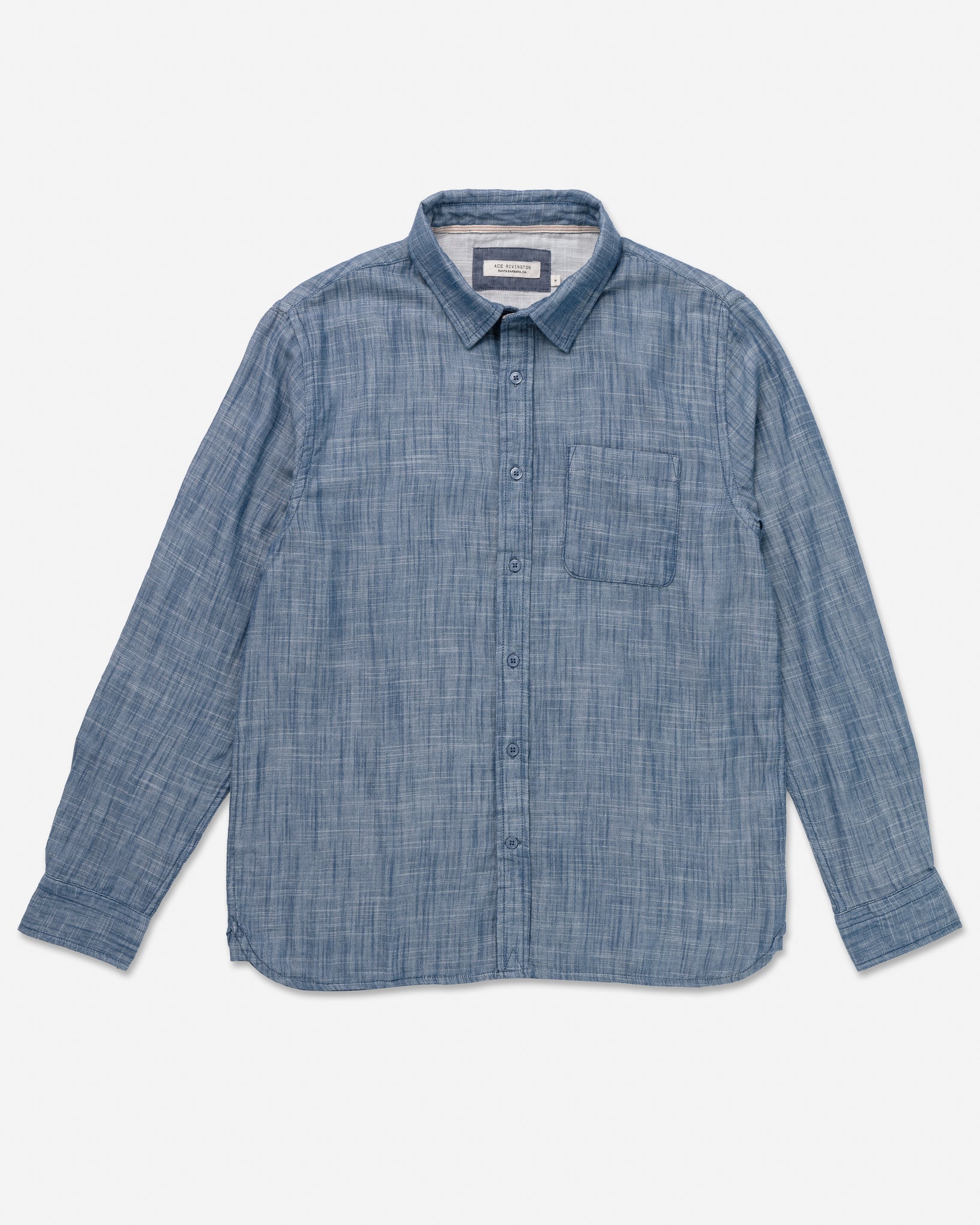 Double Gauze - Long Sleeve Tailored - Indigo