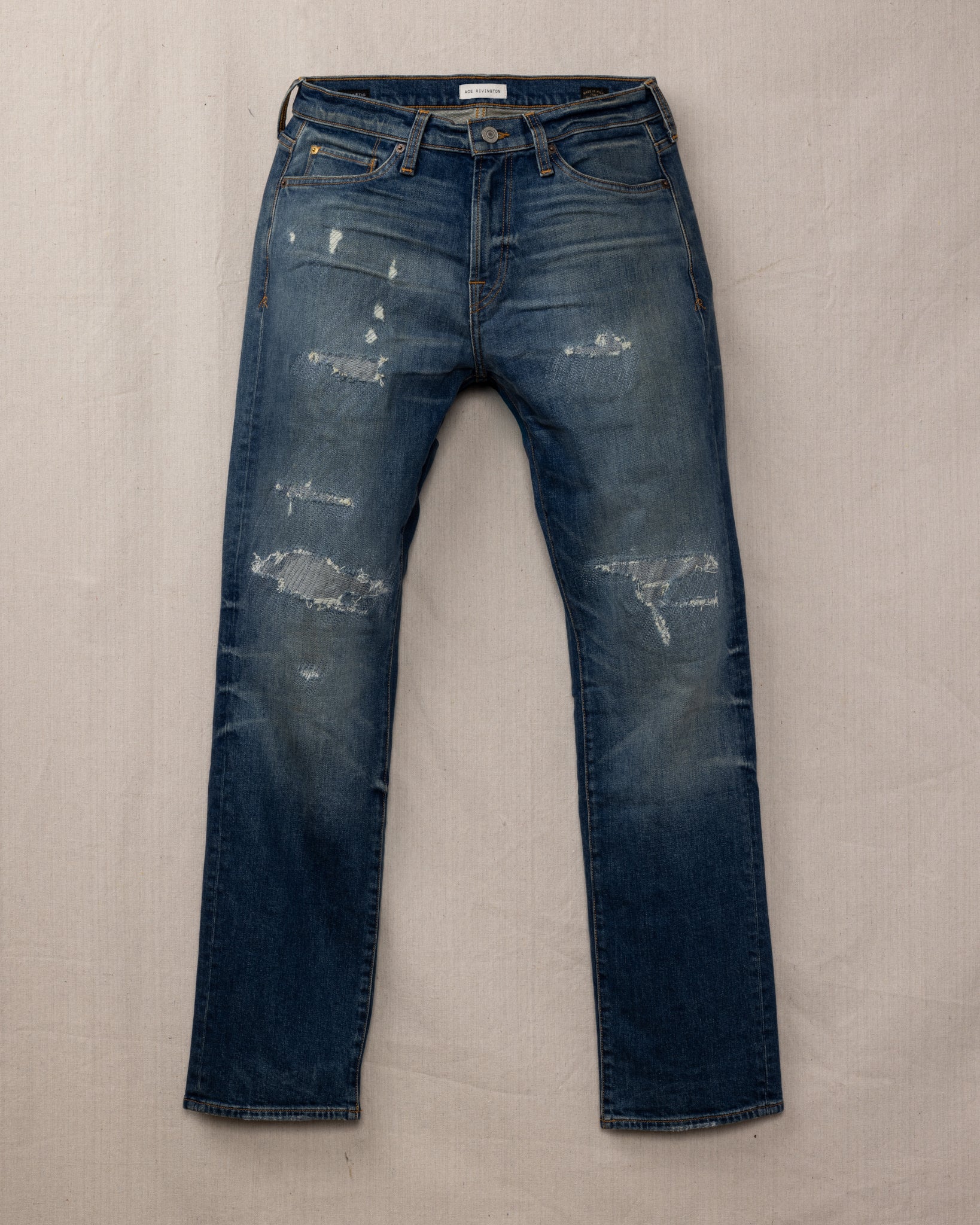 Athletic Straight Denim Jeans - Houston