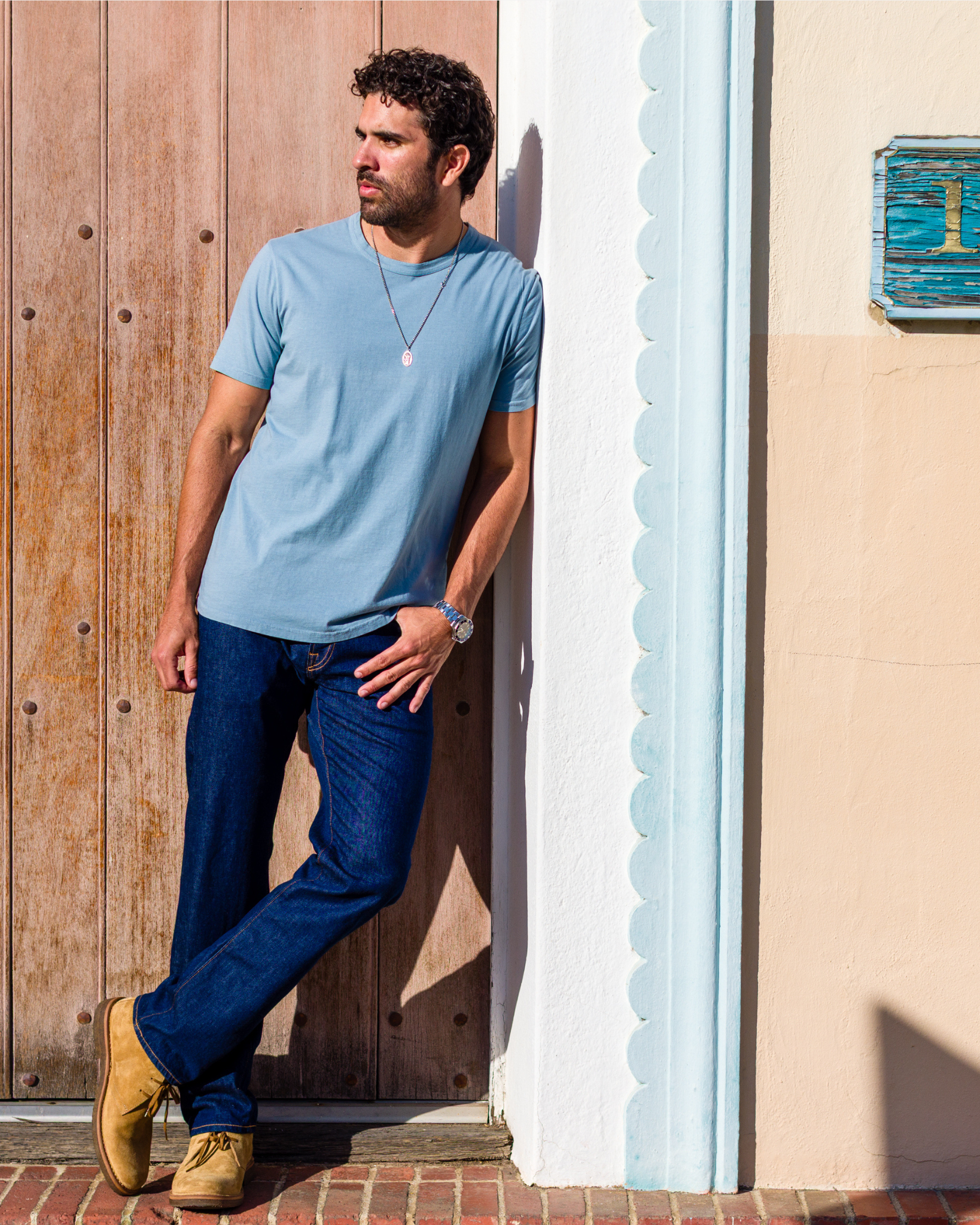 Athletic Straight Denim Jeans - Dark Rinse