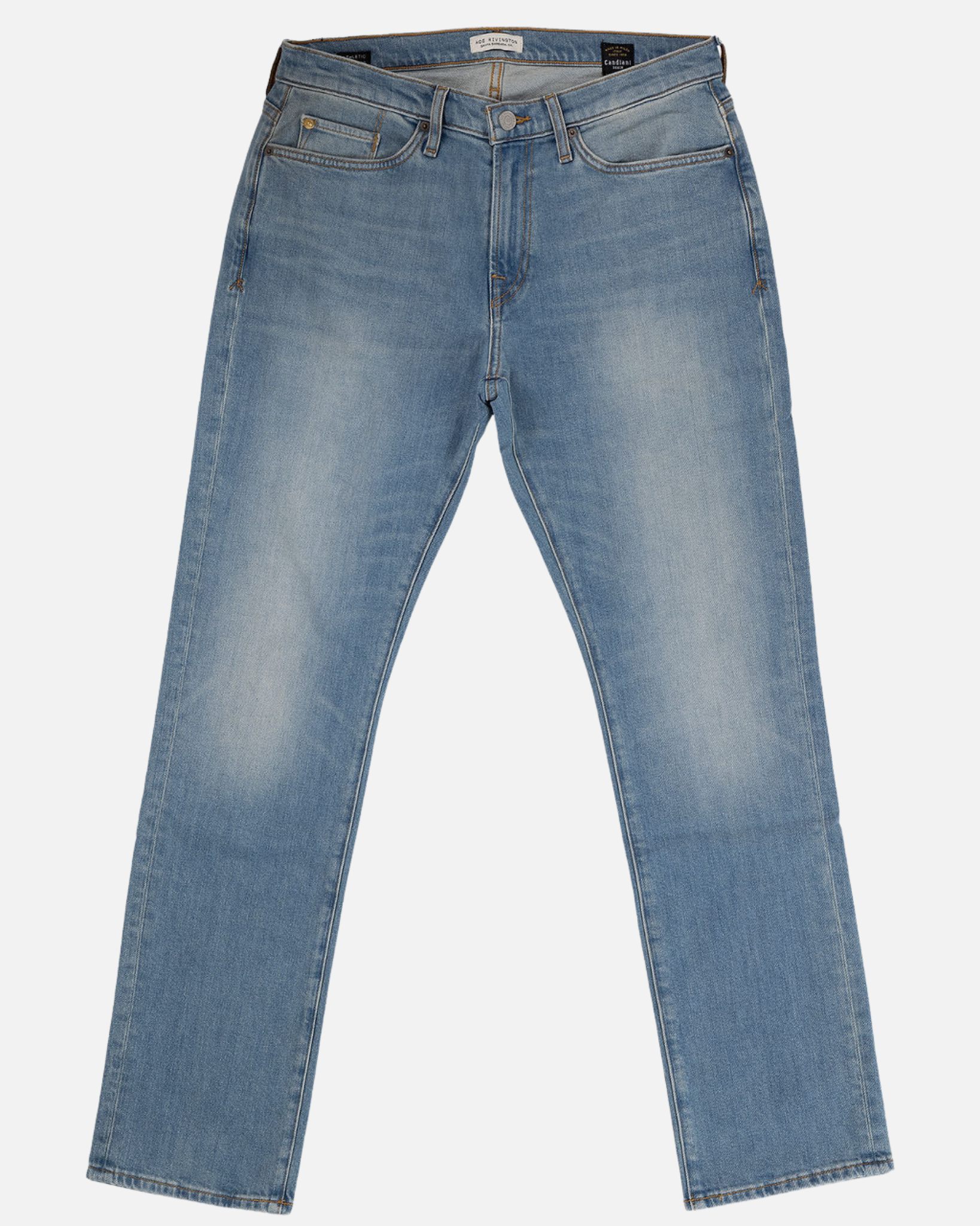 Ace Rivington Light Vintage - Athletic Straight-Leg Denim Jeans Front View.