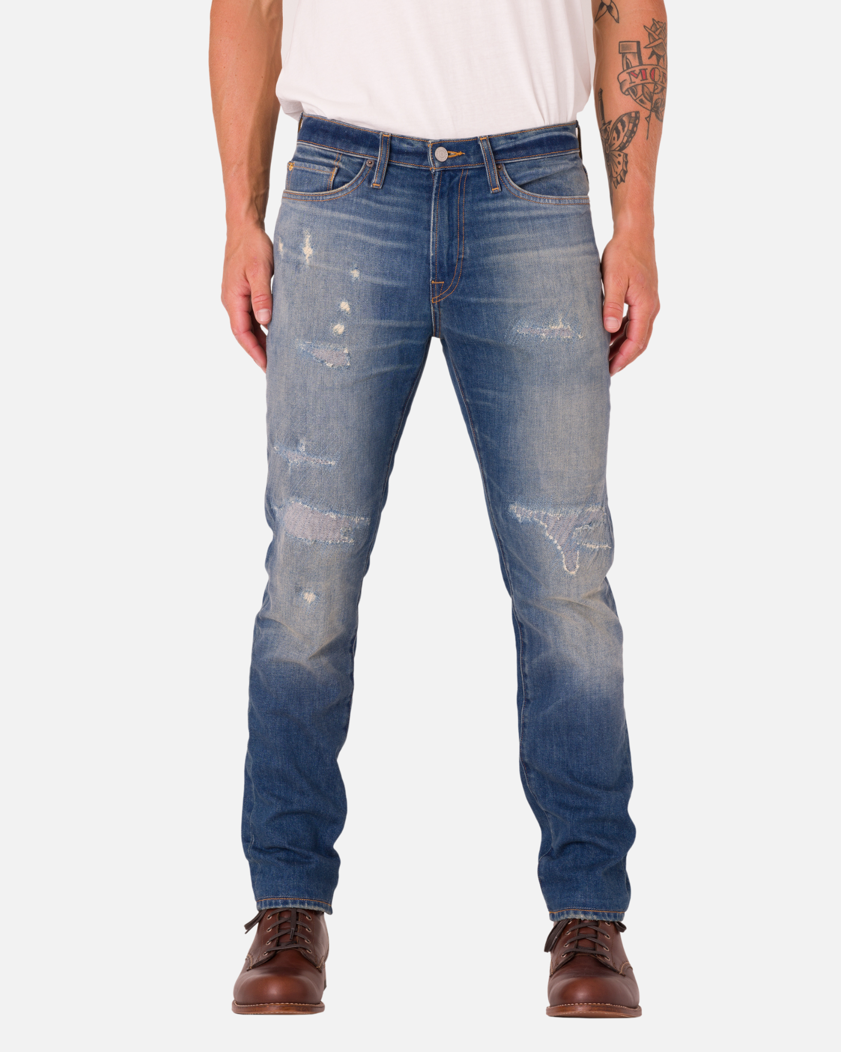 Athletic Straight Denim Jeans - Houston