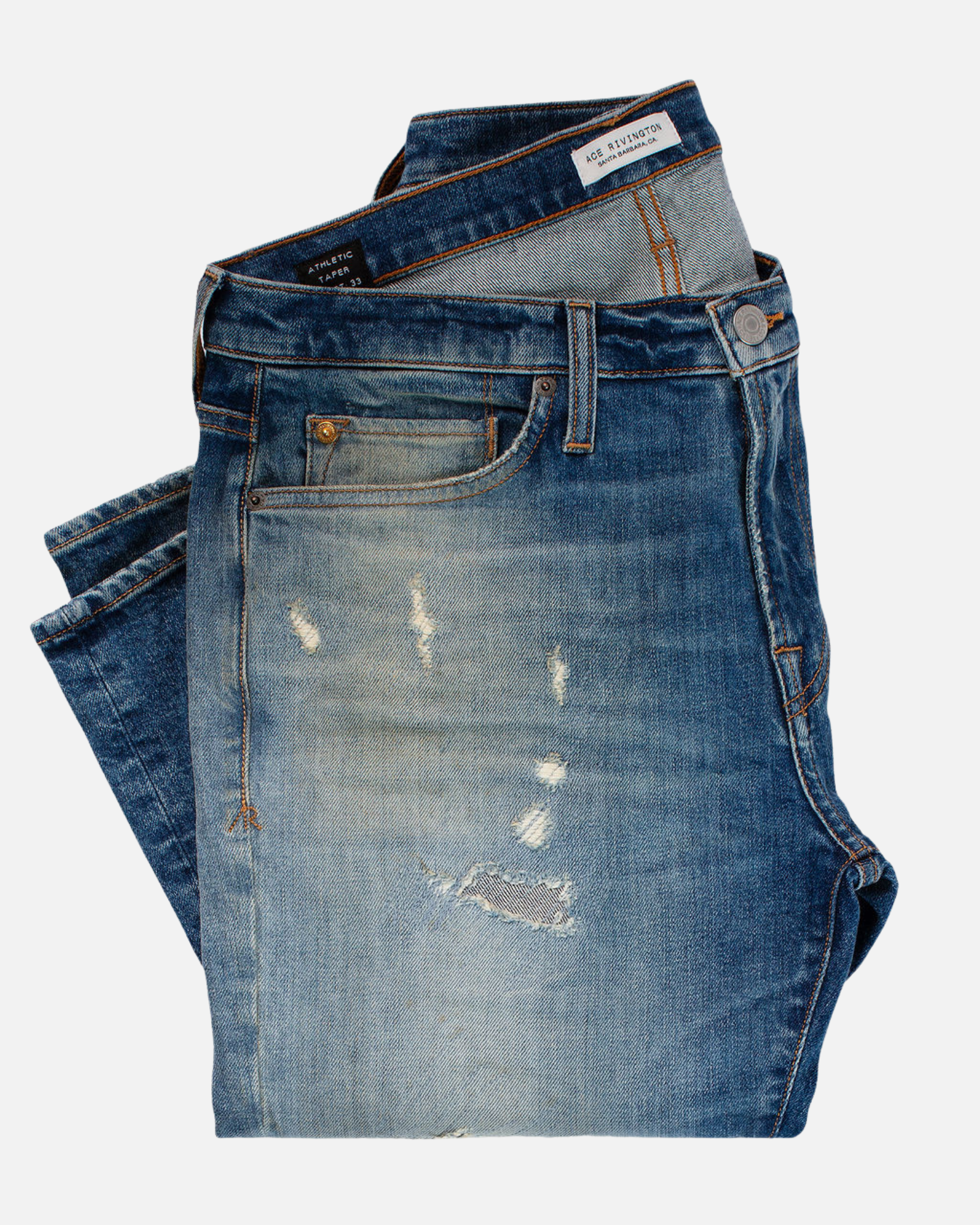 Athletic Straight Denim Jeans - Houston