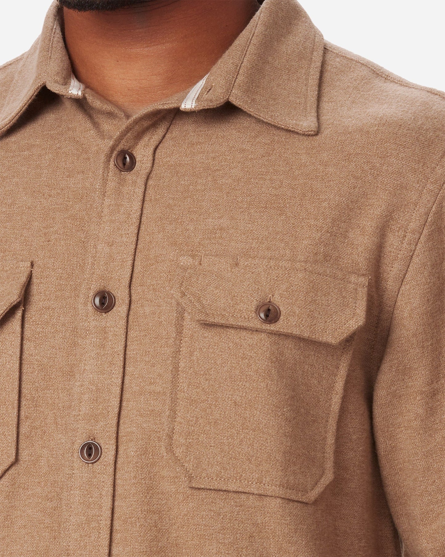 Winter Flannel - Utility Shirt - Camel - H1