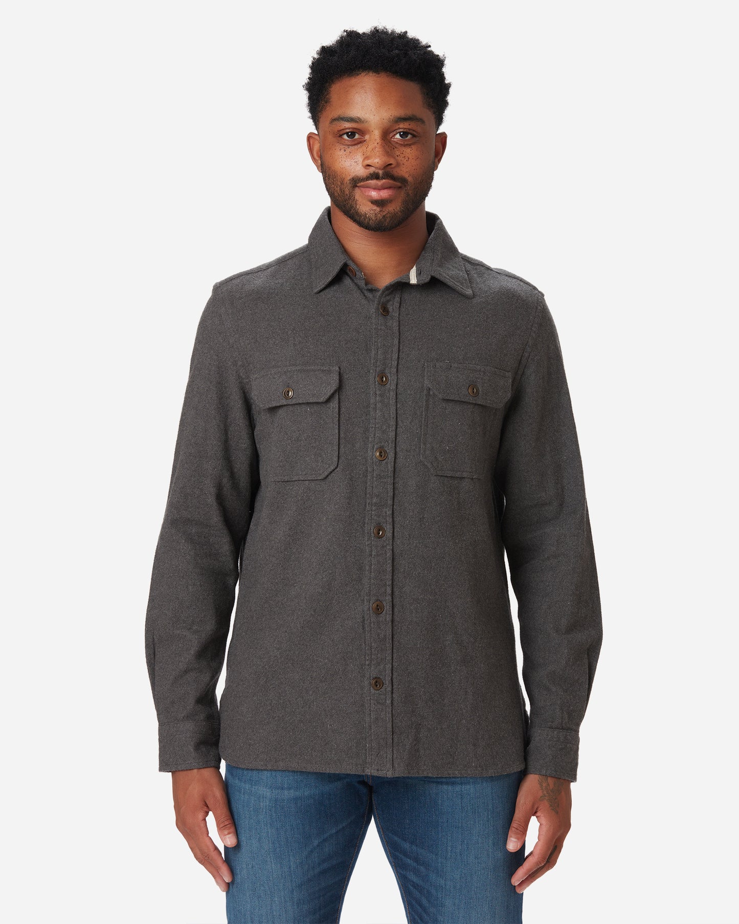 Flannel Shirt - Charcoal Heather