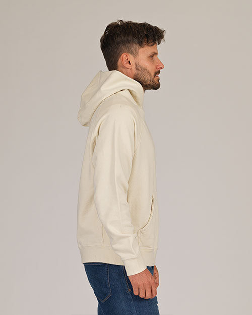 Super Heavyweight Hooded Sweatshirt - Organic Cotton - Off White