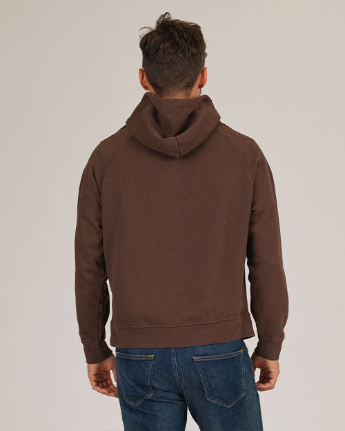 Super Heavyweight Hooded Sweatshirt - Organic Cotton - Chocolate