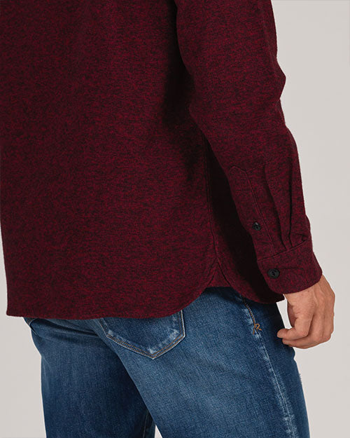 Winter Flannel - Utility Shirt -Twisted Bordeaux