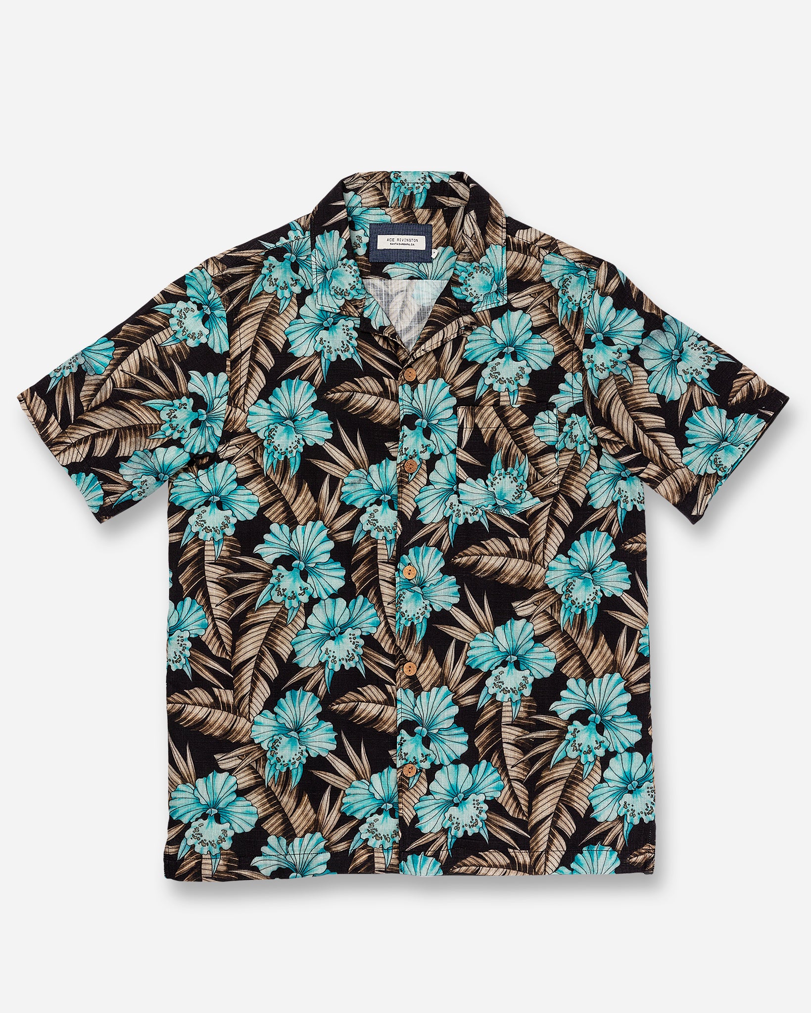Double Gauze - Camp Shirt - Electric Floral