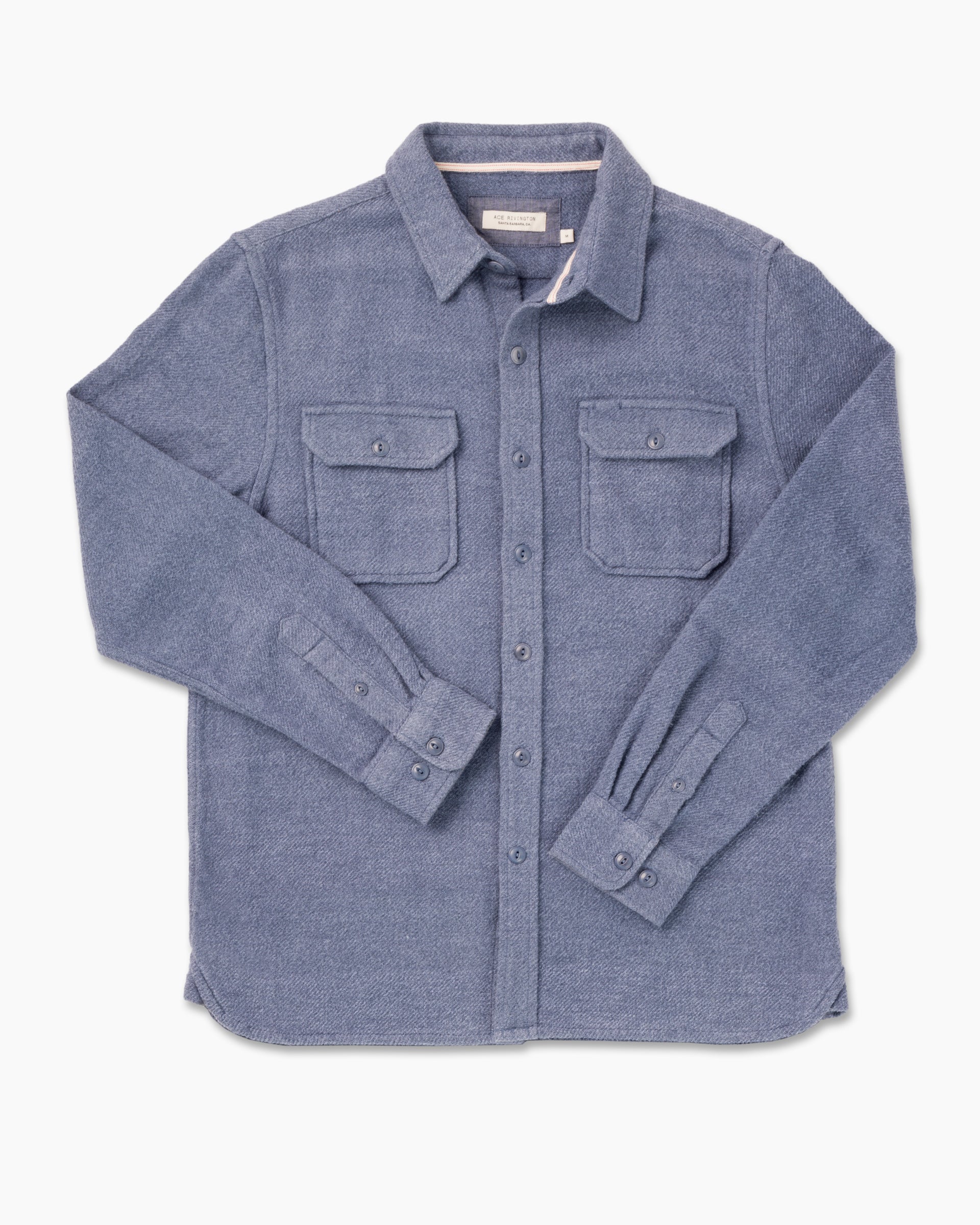 Winter Flannel - Utility Shirt - Slate Blue