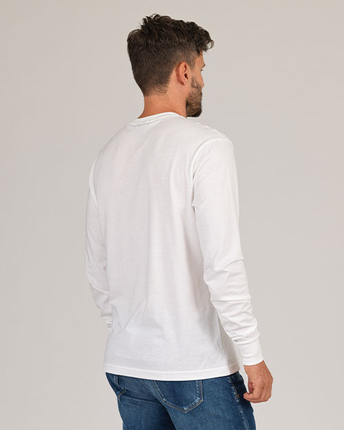 Super Soft "Supima" Cotton Long Sleeve Tee - White