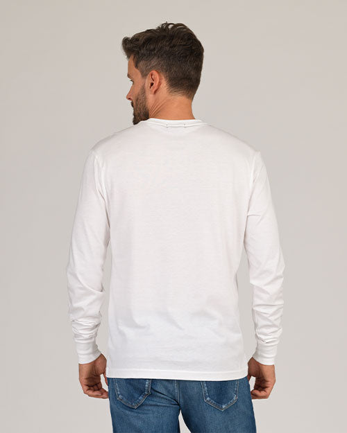 Super Soft "Supima" Cotton Long Sleeve Tee - White
