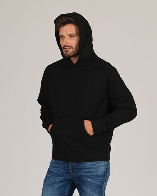 Super Heavyweight Hooded Sweatshirt - Organic Cotton - Black