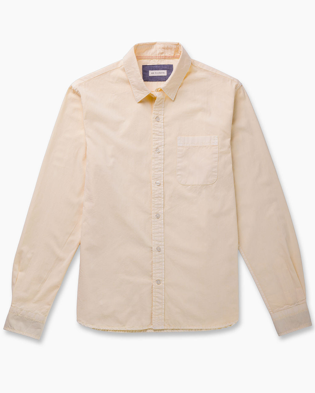 L/S Tailored Shirt - Compact Poplin - Parchment Vintage