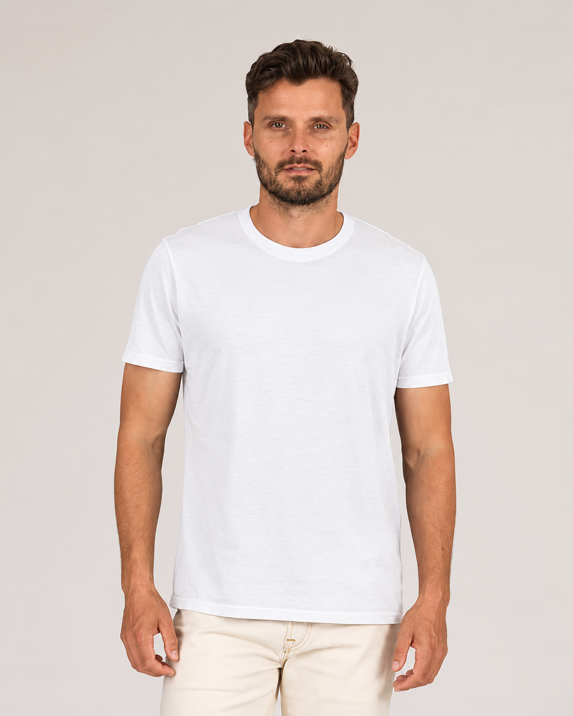Super Soft "Supima" Cotton Tee - Chalk