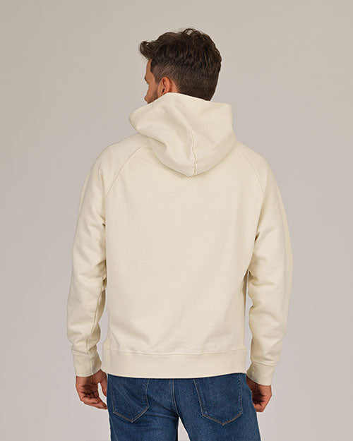 Super Heavyweight Hooded Sweatshirt - Organic Cotton - Off White