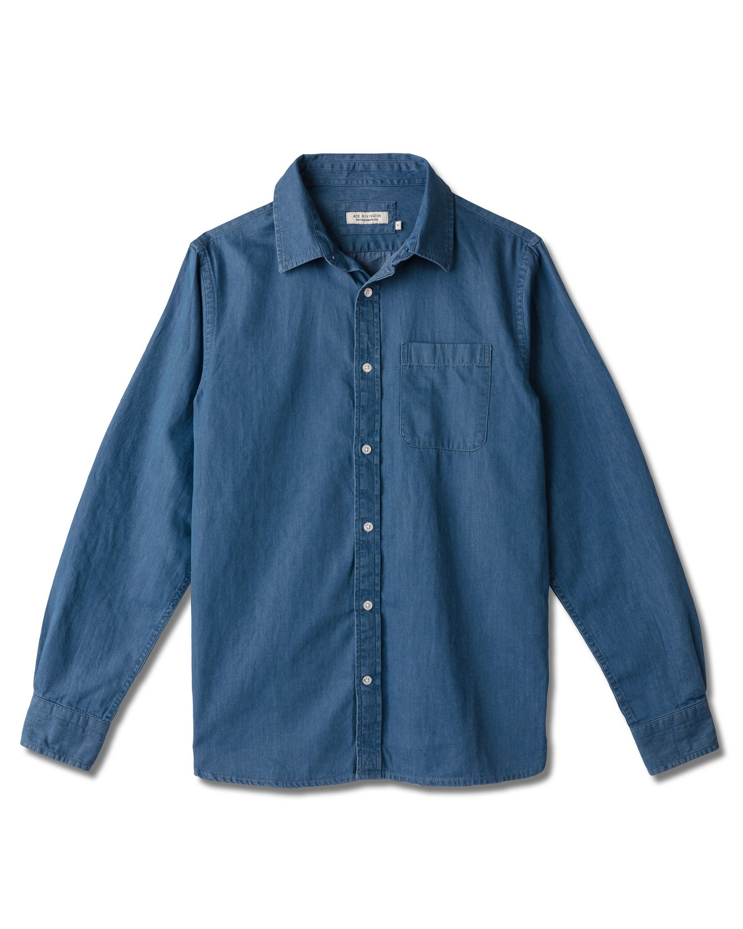 Light Weight Denim - Long Sleeve Tailored - Medium Wash