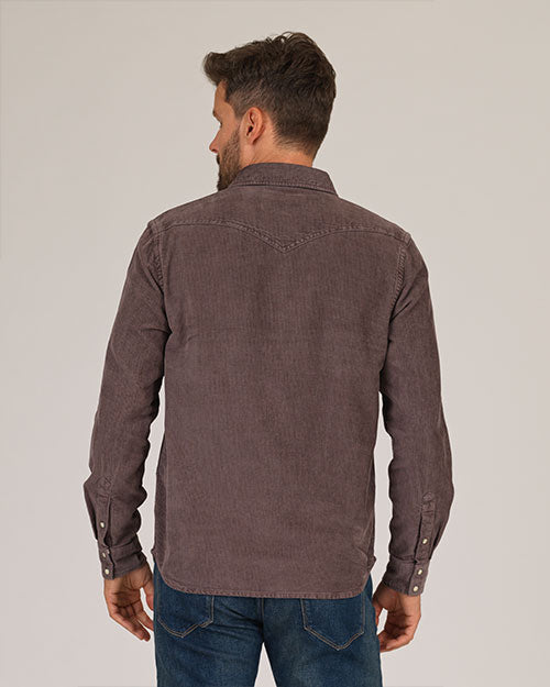Corduroy Western Shirt - Cocoa