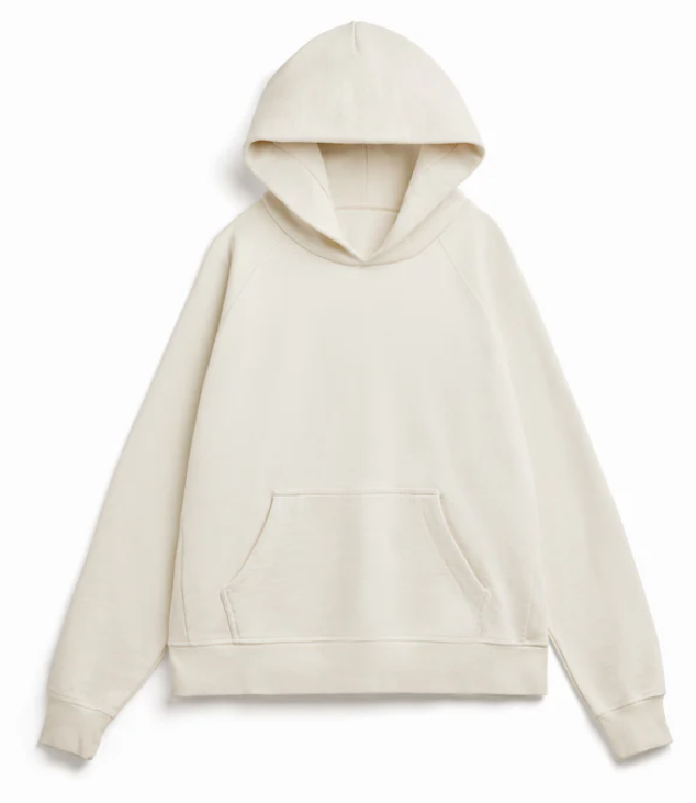 Super Heavyweight Hooded Sweatshirt - Organic Cotton - Off White