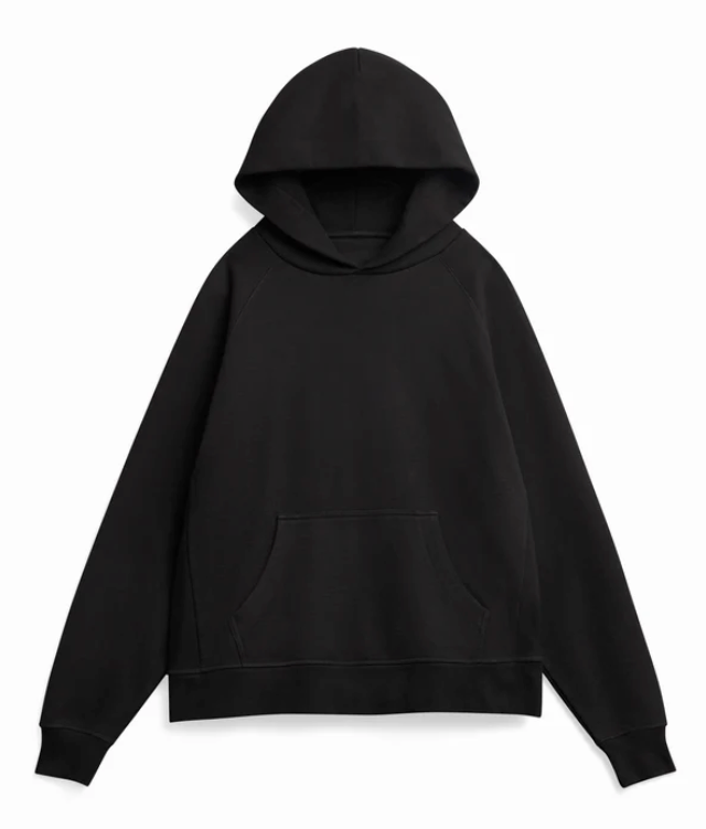 Super Heavyweight Hooded Sweatshirt - Organic Cotton - Black