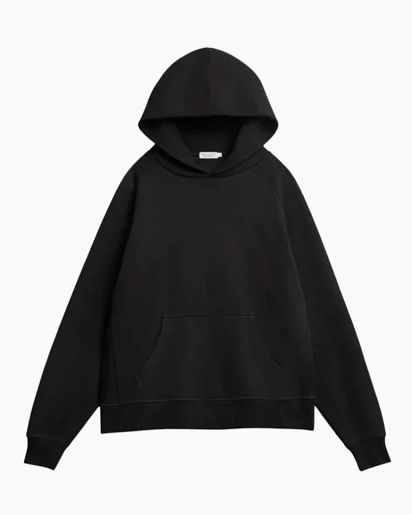 Super Heavyweight Hooded Sweatshirt - Organic Cotton - Black