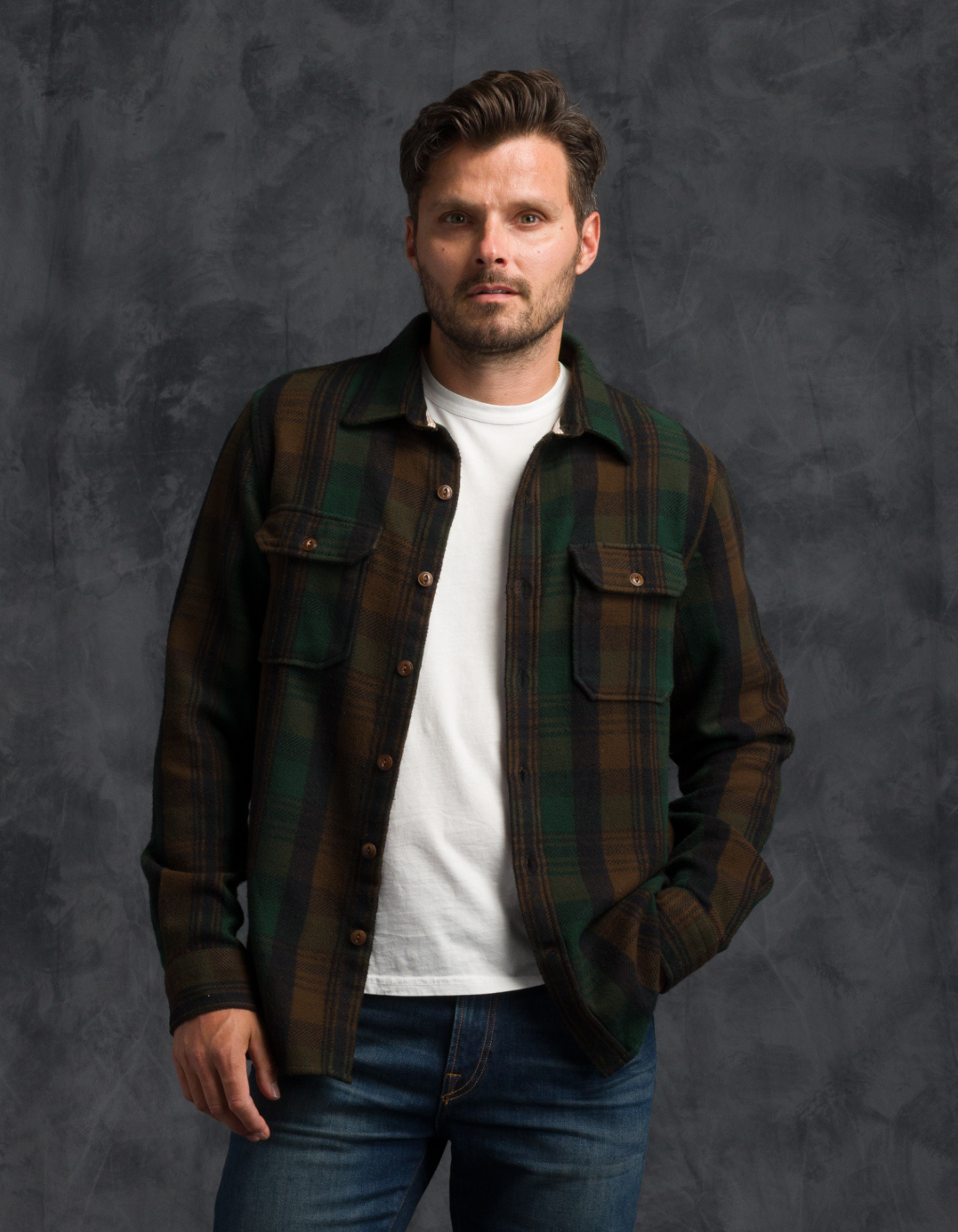 Winter Flannel - Utility Shirt - Deepwood Forest
