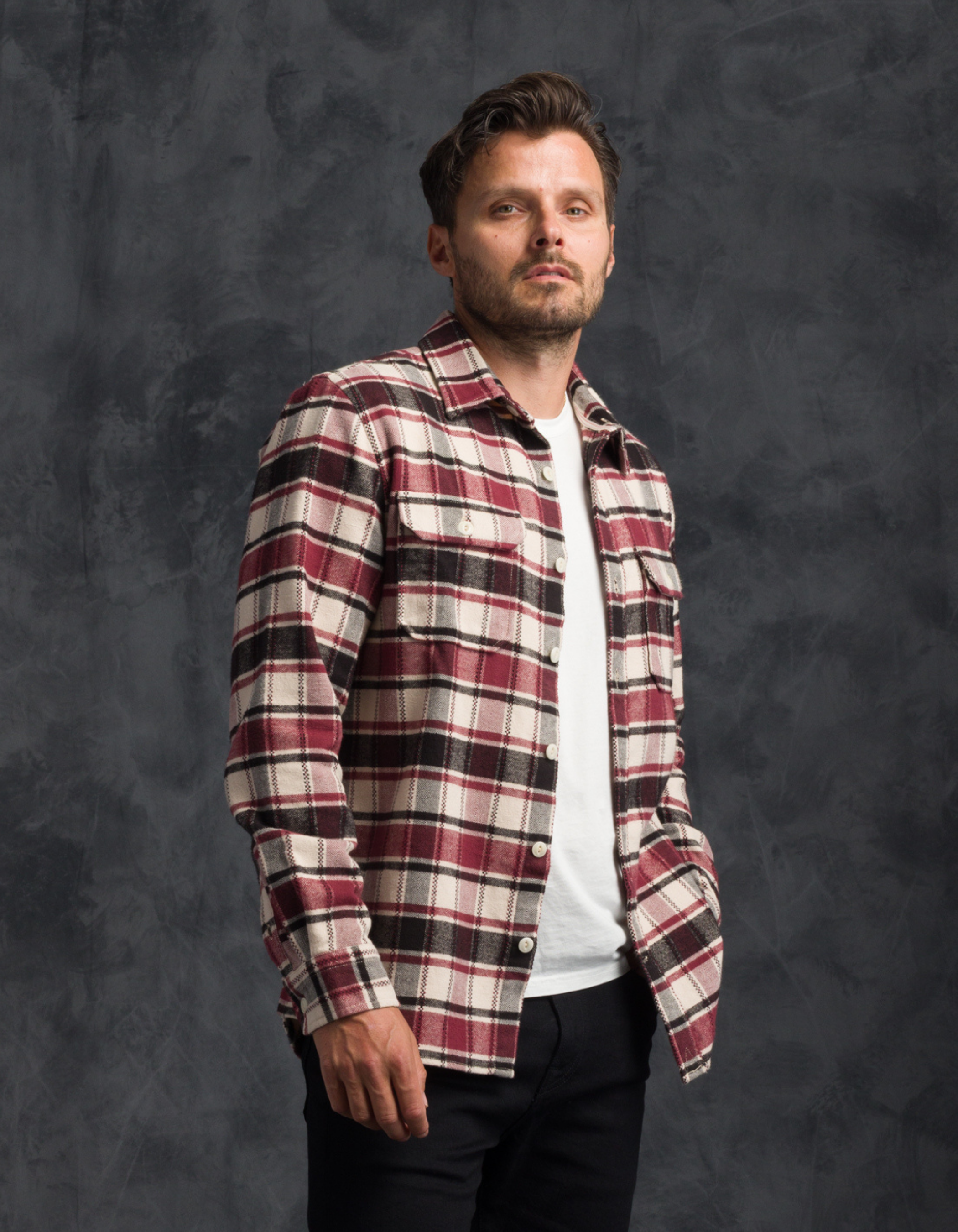 WINTER FLANNEL - UTILITY SHIRT - SPANISH TILE