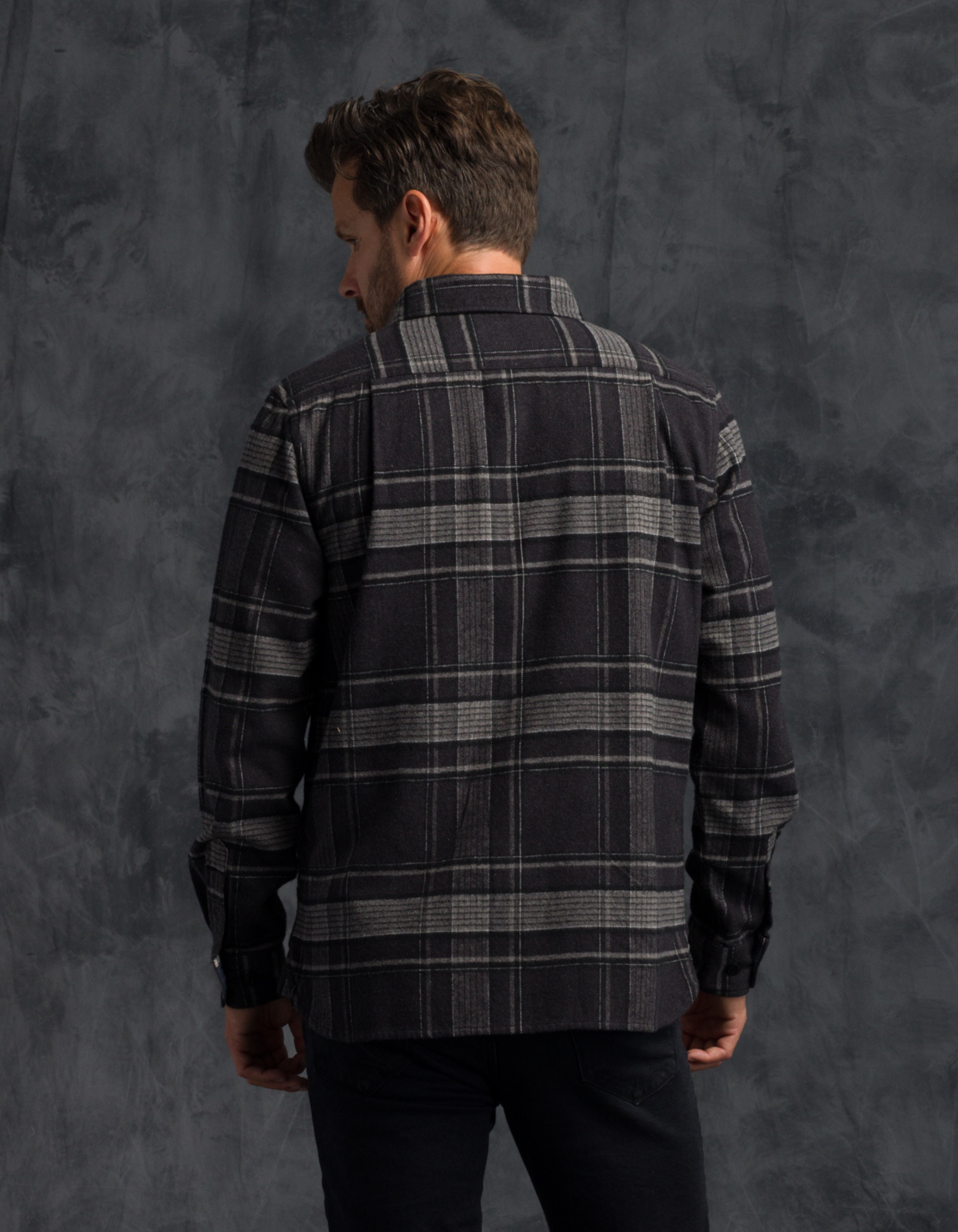 Winter Flannel - Utility Shirt - Stone Window