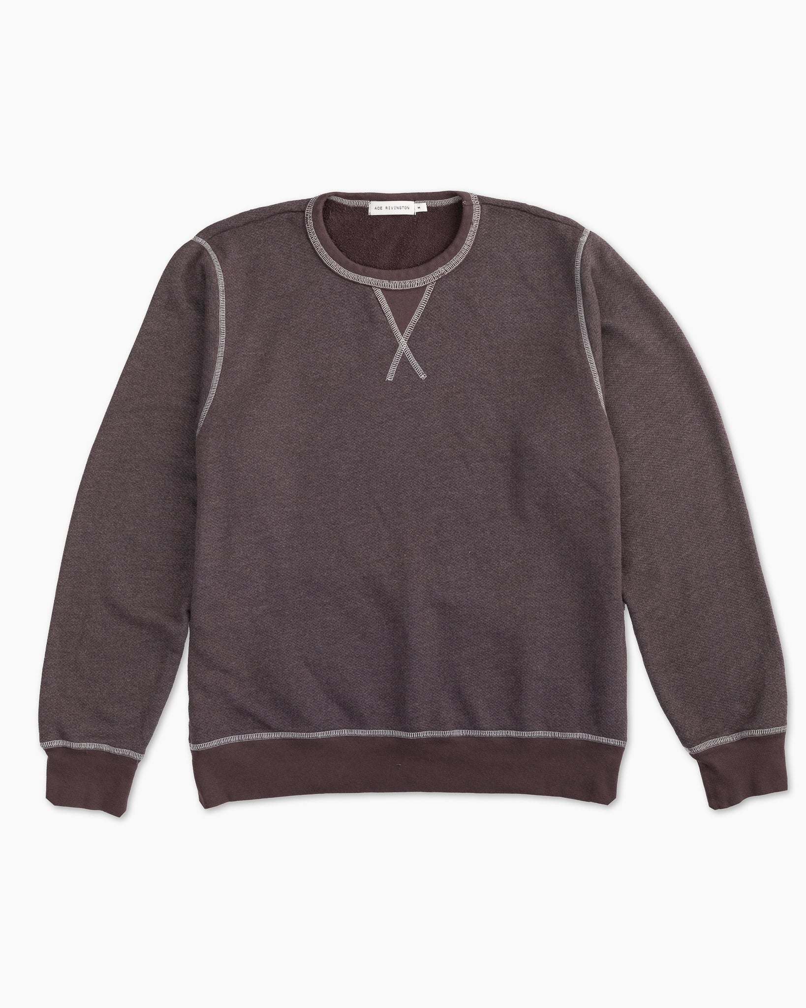 Vintage Crewneck Sweatshirt - Triblend Terry -Cocoa Heather