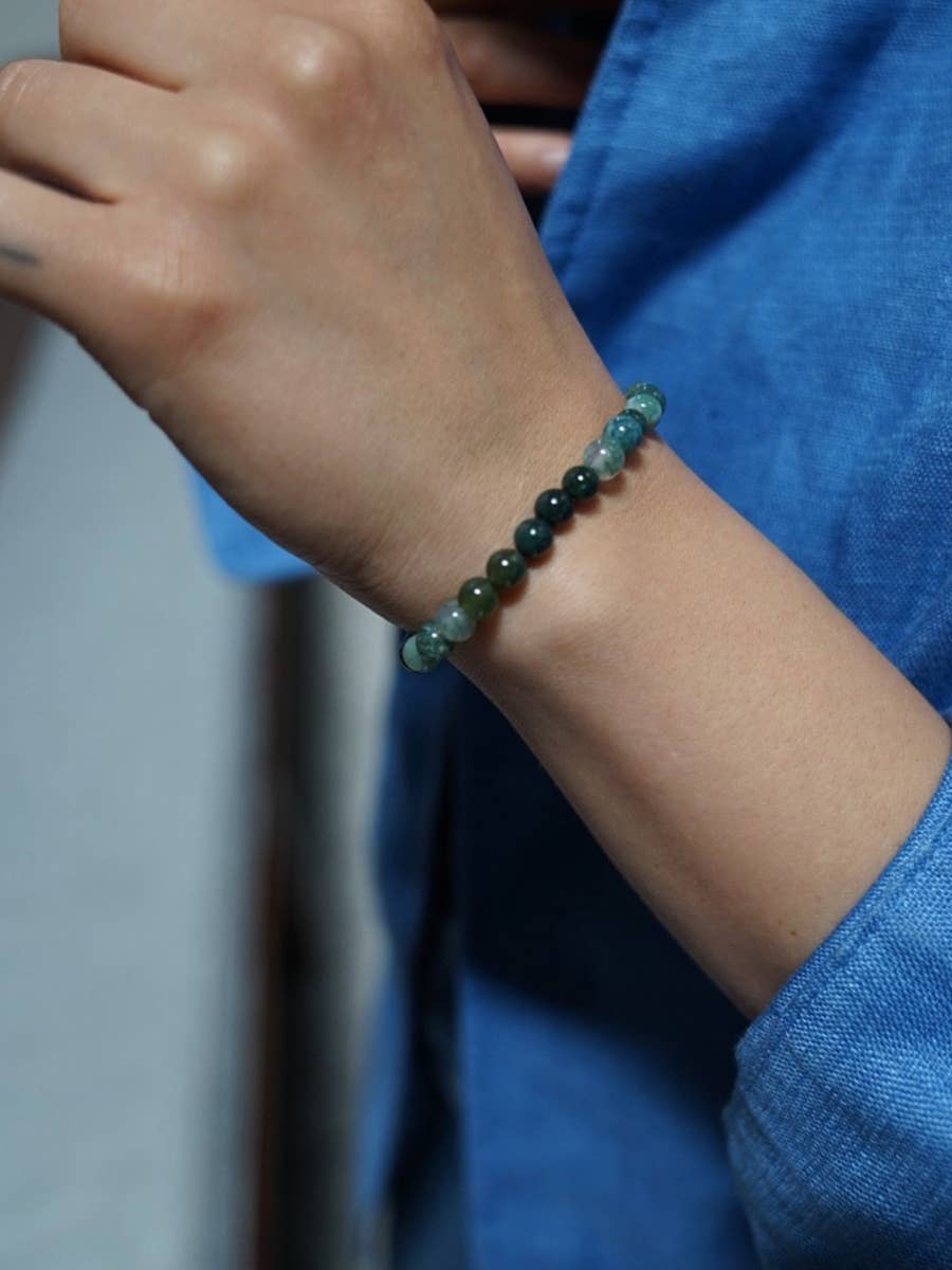 Earth Bracelet - Green Agate