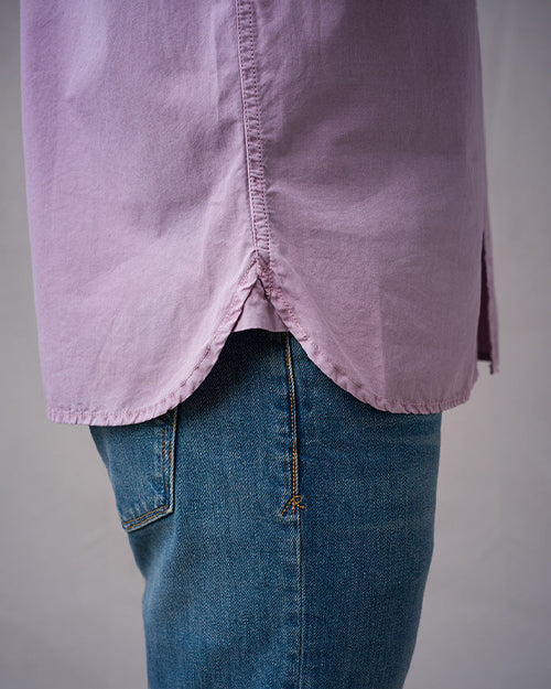 S/S Tailored Shirt Compact Poplin - Lavendar Vintage