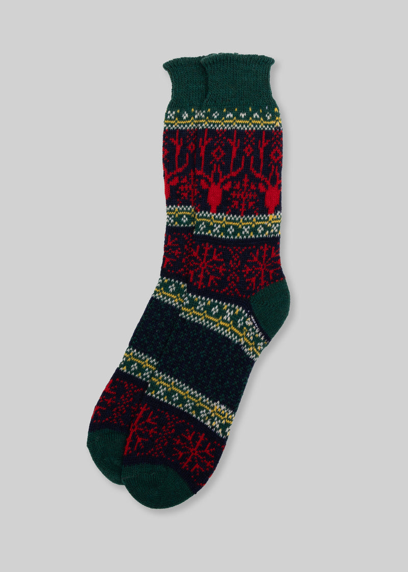 American Trench Wool Fair Isle Sock