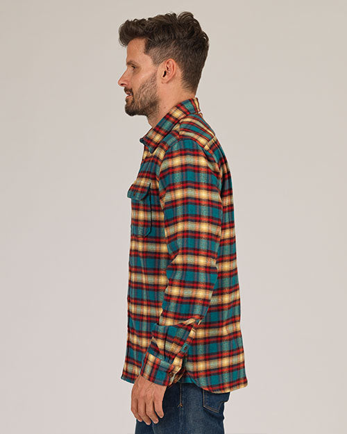 Winter Flannel - Utility Shirt -Harvest Plaid