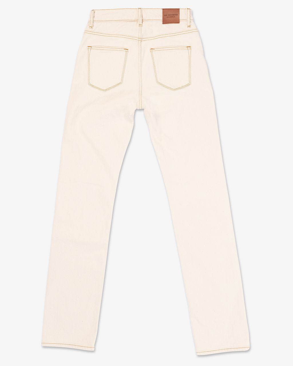 Women's Classic Straight Comfort Denim Jeans - Ecru Rinse
