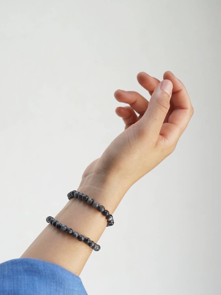 Earth Bracelet - Gray Larvikite