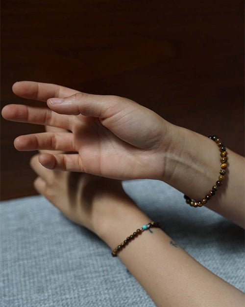 Earth Bracelet - Gold Tiger Eye