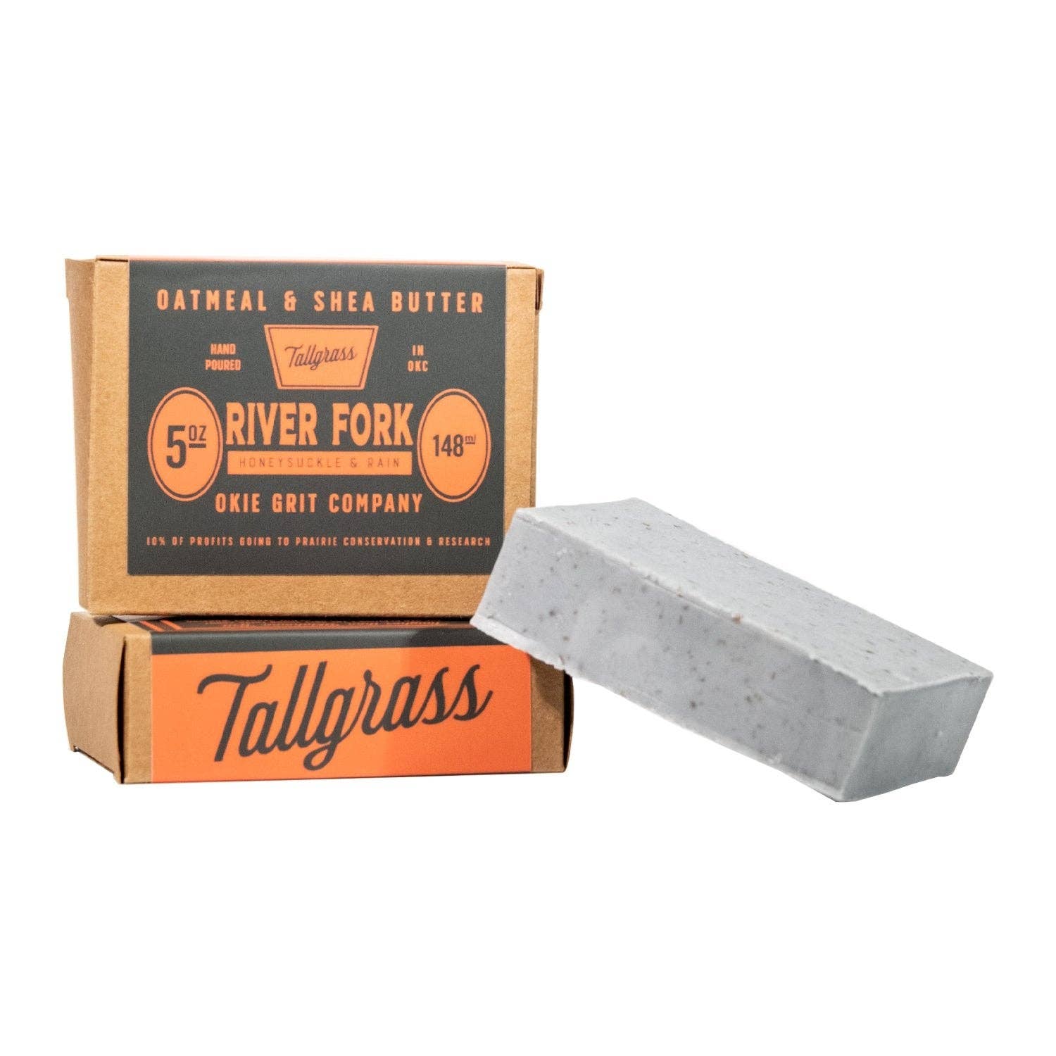 Oatmeal & Shea Butter Bar of Soap - River Fork: Honeysuckle + Rain