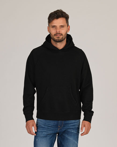 Super Heavyweight Hooded Sweatshirt - Organic Cotton - Black