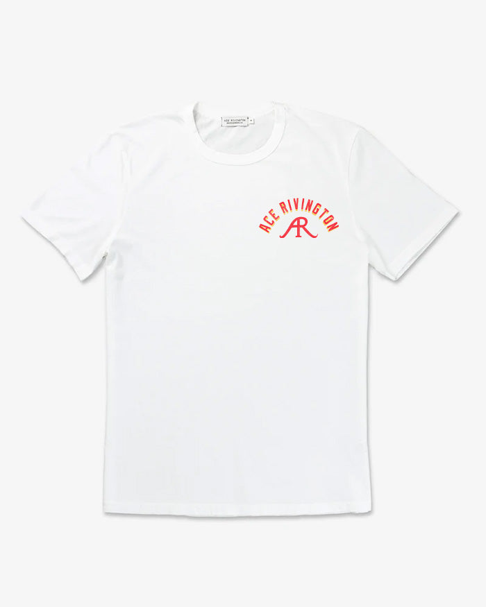 Crewneck SS - Super Soft Supima - "Ace Denim" - Chalk