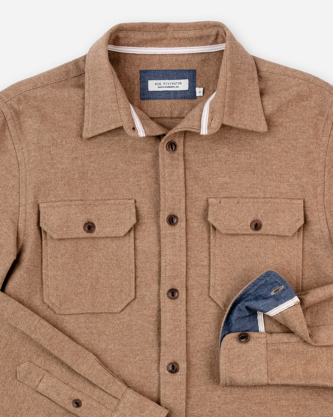 Flannel - Utility Shirt - Camel