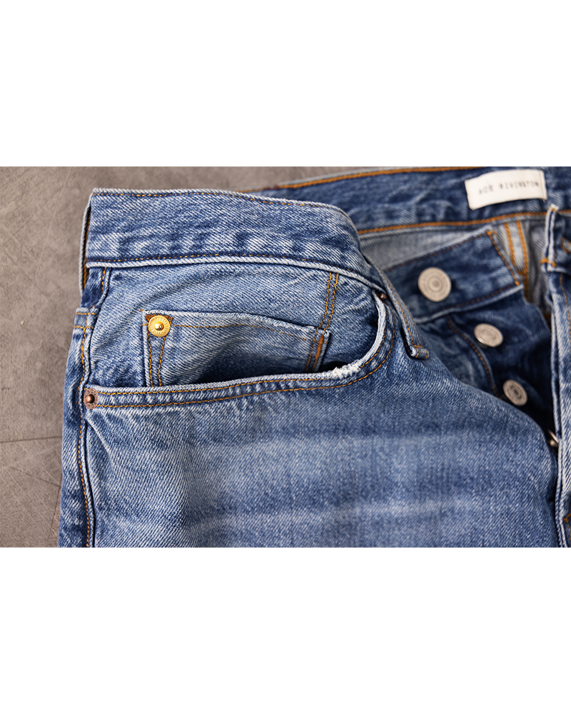 Harlan Straight - Archive Selvedge 12oz - Carpenter -Cuffed to 32"