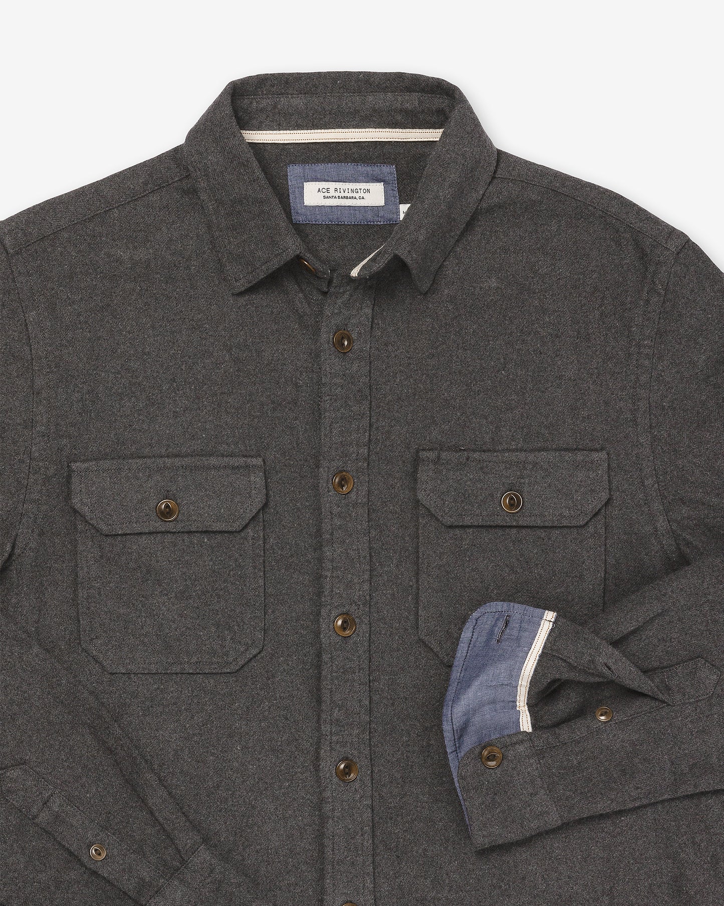 Flannel Shirt - Charcoal Heather H1