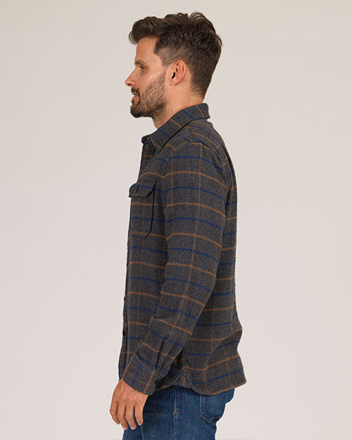 Winter Flannel - Utility Shirt -Grey Hound