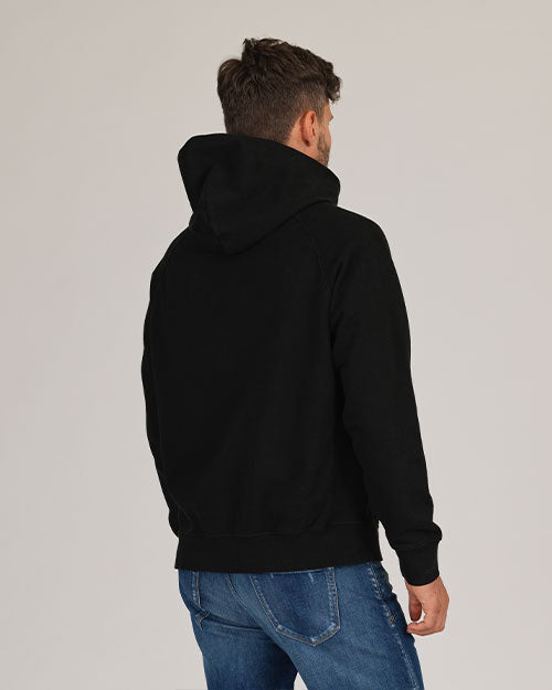 Super Heavyweight Hooded Sweatshirt - Organic Cotton - Black