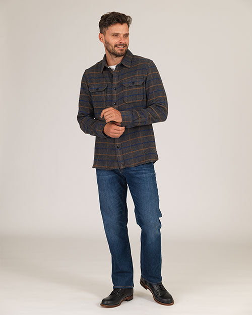 Winter Flannel - Utility Shirt -Grey Hound