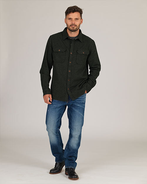 Winter Flannel - Utility Shirt -Twisted Sage