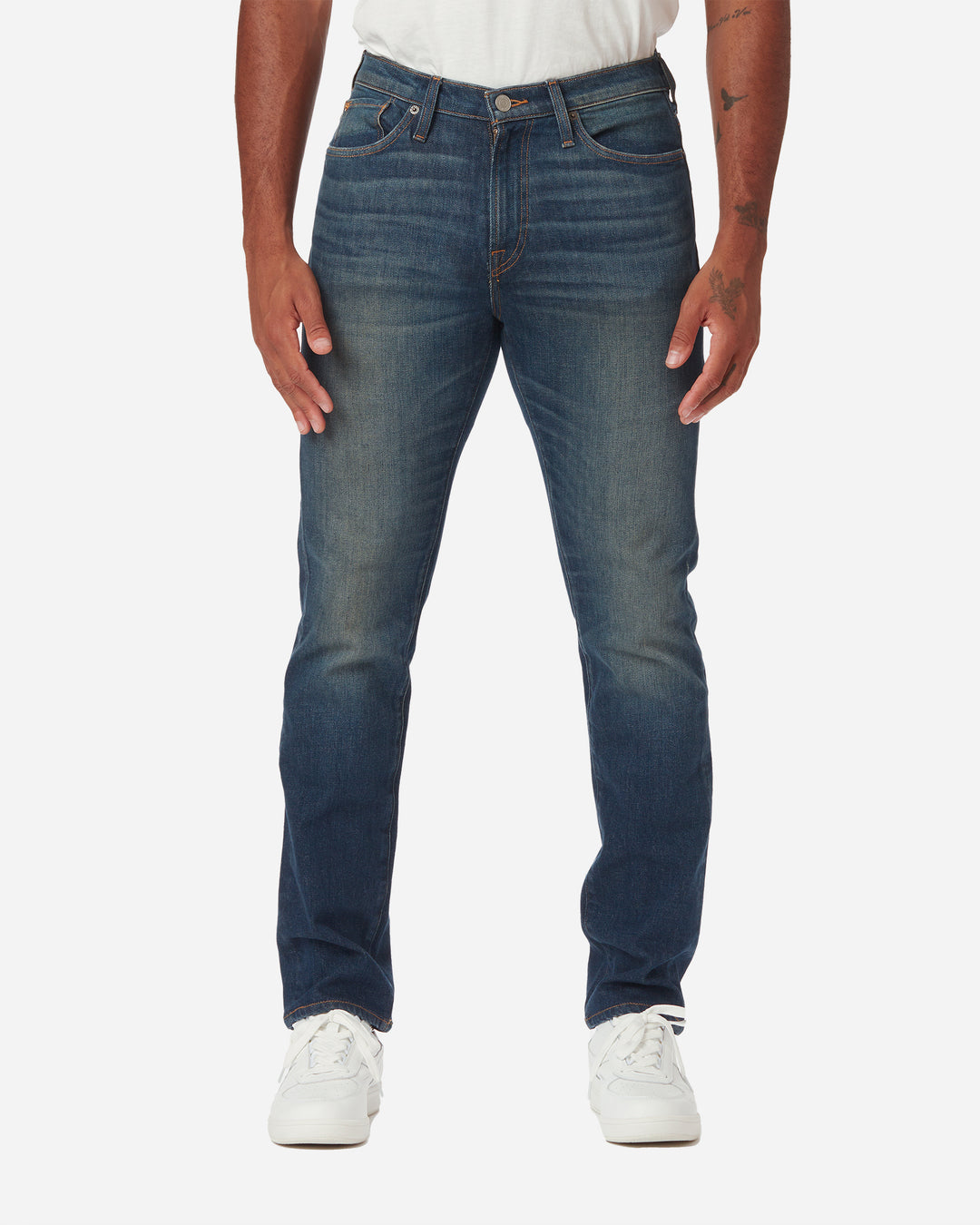 Men's Designer Athletic Taper Jeans  Dirty Vintage Wash – Ace Rivington