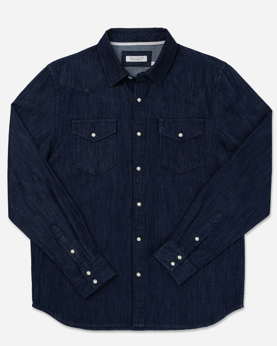 Mid Weight Denim - Western Shirt - Dark Wash