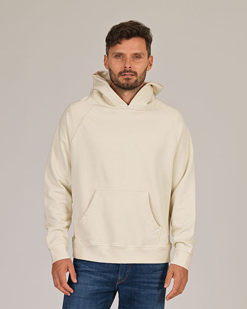 Super Heavyweight Hooded Sweatshirt - Organic Cotton - Off White