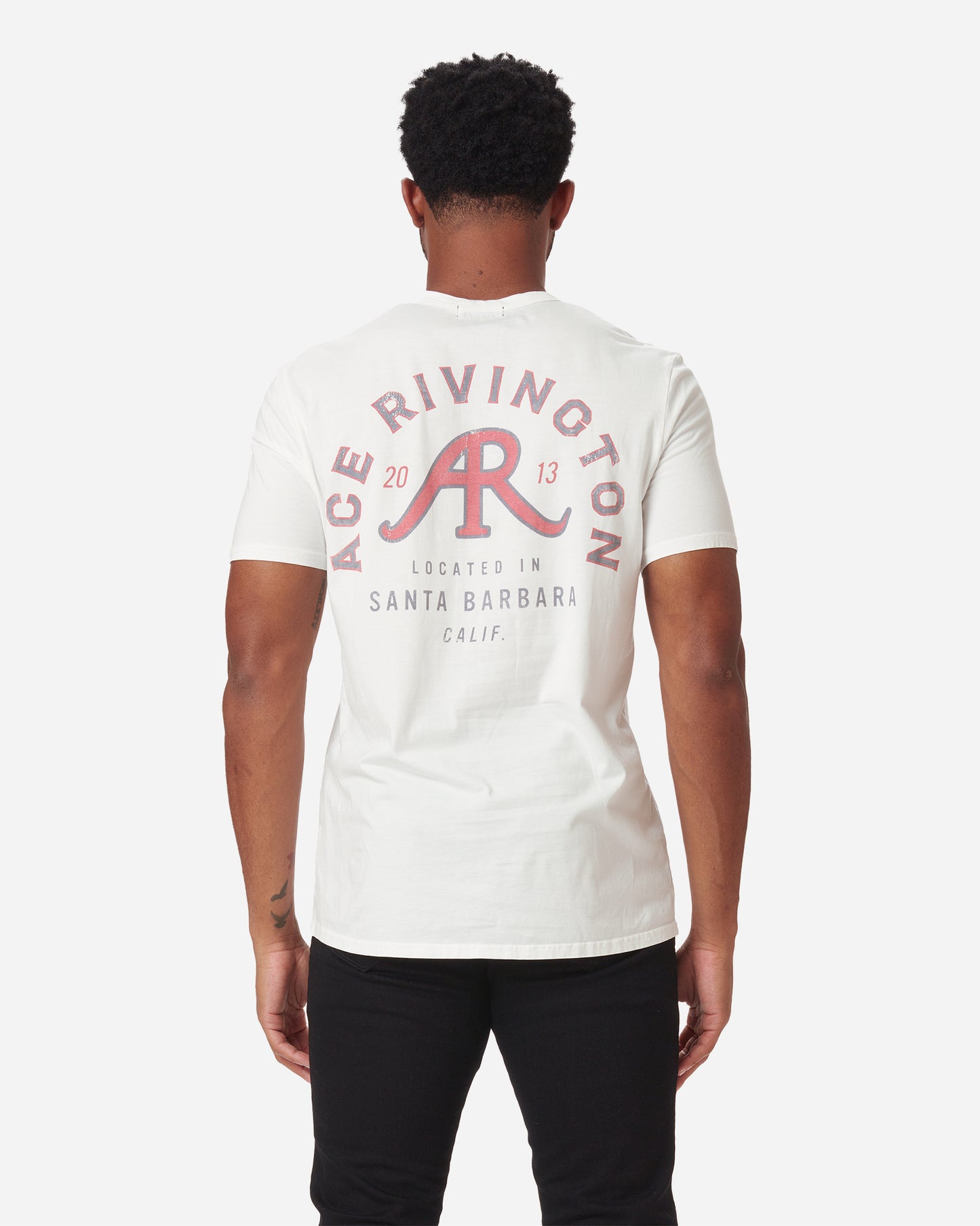 Supima Tee - Crewneck SS - Over Arched Chalk